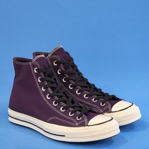 Converse Chuck 70 High Vintage Canvas Grand Purple Unisex Sneakers 165952C NWT